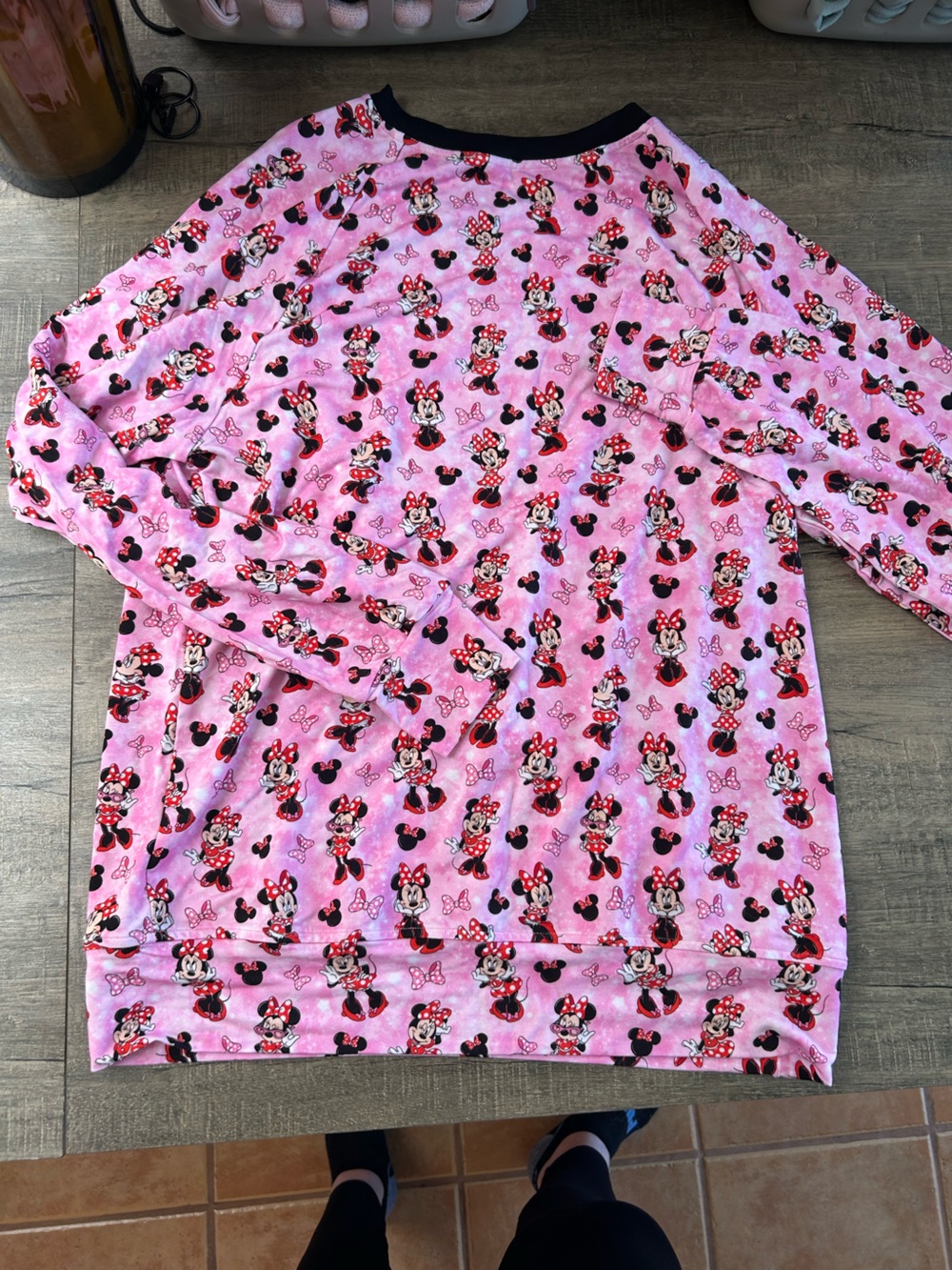 Bundle of Joy adult Pink Minnie Mouse crewneck  Set